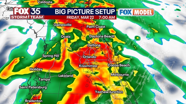 Orlando weather: Rainy Friday commutes in store for Central Florida