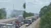 Brush fire briefly closes I-95 in Brevard County, traffic backed up: FDOT