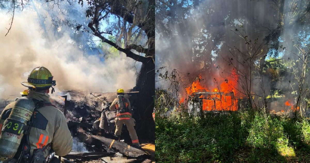 VIDEO: Home collapses during Orange County fire, officials say | FOX 35 ...