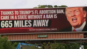Billboards featuring angry-looking Trump pop up in Florida before controversial abortion law takes effect