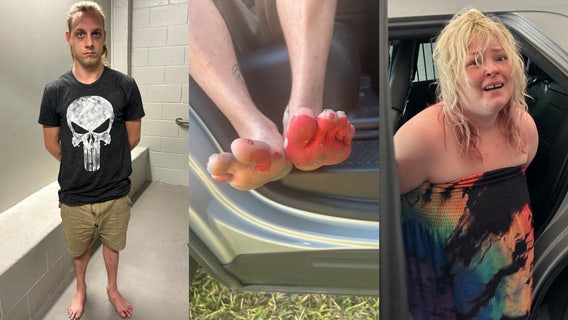 Florida duo's 8-hour crime spree included illegal beach drive, mini-golf course vandalism: police