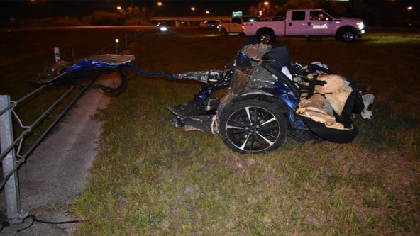 High-speed chase along I-4 in Polk County leaves 5 injured, car shredded to pieces: FHP