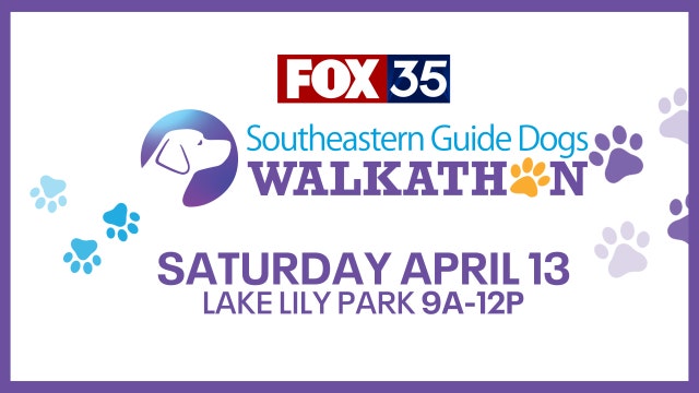 Join FOX 35 at the 2024 Southeastern Guide Dogs Walkathon