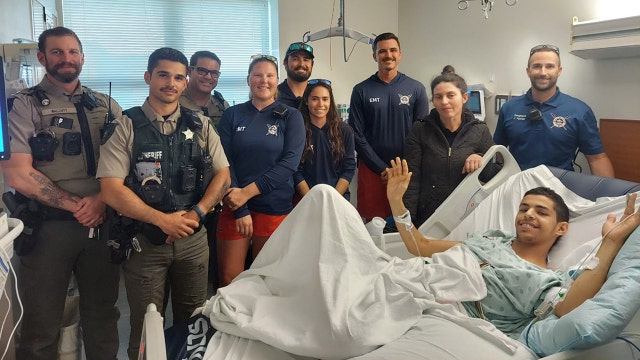 Volusia County deputies, lifeguards credited with saving man's life after nearly drowning