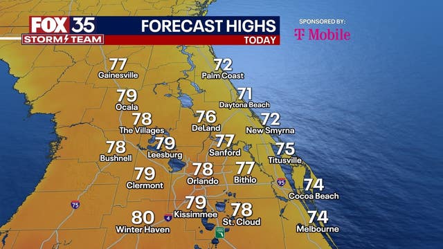 Orlando weather: Warm temperatures ahead of Monday's eclipse