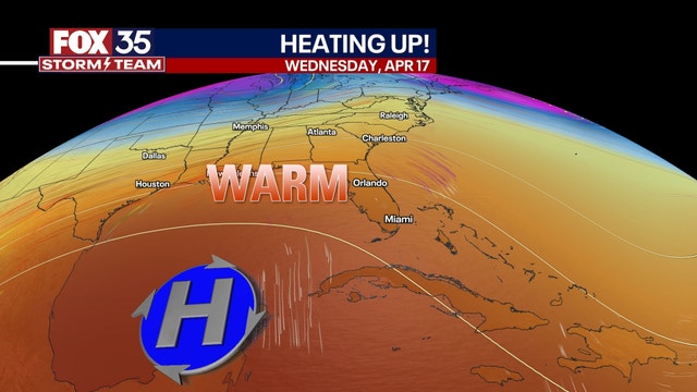 Orlando weather: Warm, dry weather dominates Central Florida forecast