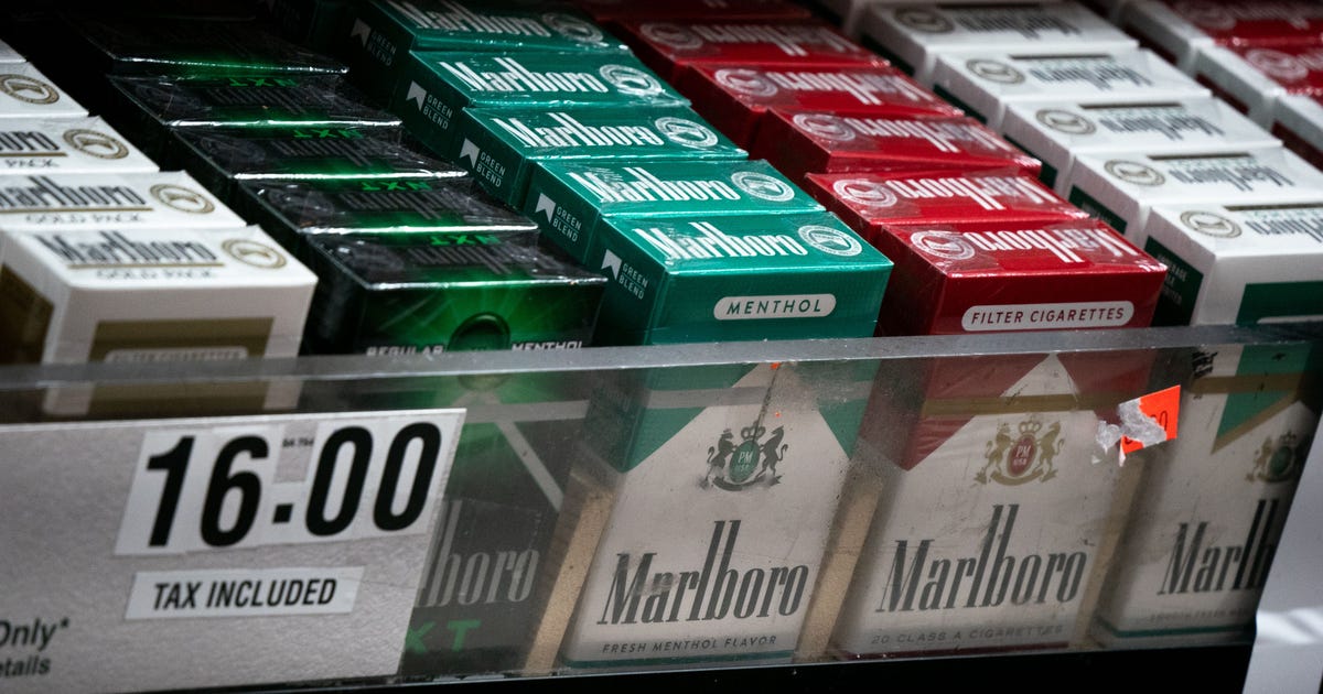 Which states have the highest cigarette prices?