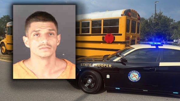 Man arrested for stealing Hillsborough school bus while 'high and drunk' and driving it to Miami: FHP