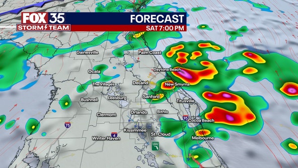 TIMELINE: Scattered showers with potential for severe afternoon storms
