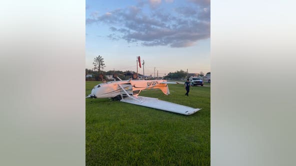 Plane crashes, flips on landing at Volusia County airport, deputies say