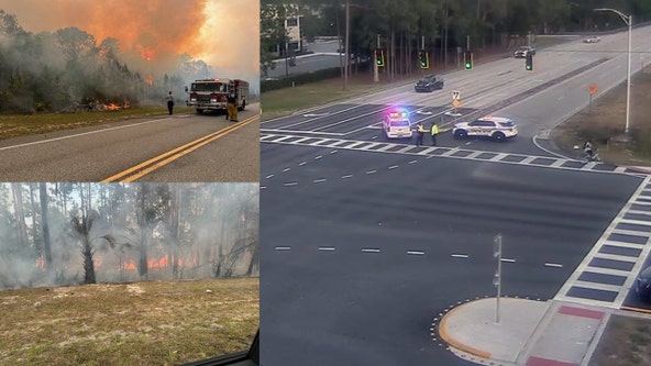 Brush fire leads to road closure in Daytona Beach: Sheriff's Office