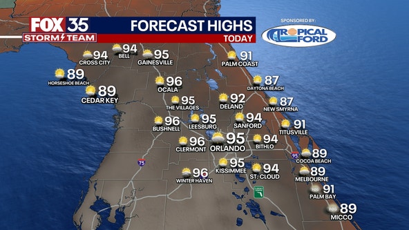 Orlando weather: Sunny, very dry afternoon expected across Central Florida