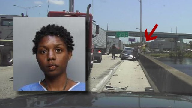 VIDEO: Florida car dealership test drive leads to wild chase, ends with woman jumping into water, police say