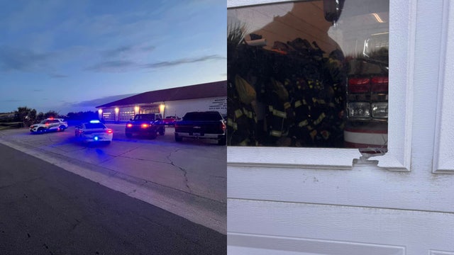 Flagler County fire station struck by bullet during shooting, officials say