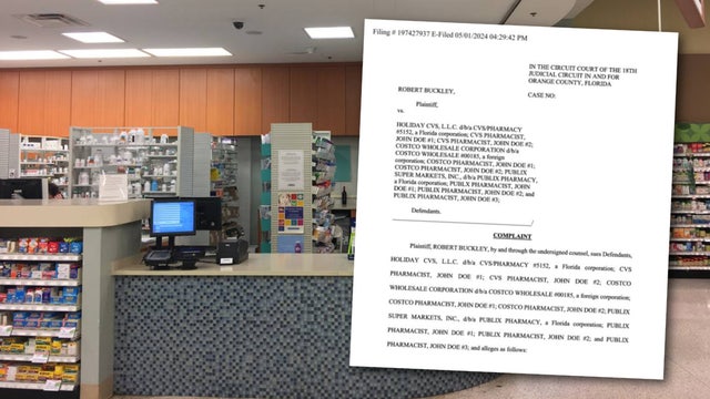 Florida man sues Publix, CVS, Costco pharmacies after Adderall causes psychosis: lawsuit