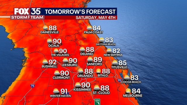 Orlando weather: Weekend brings mix of clouds, sun across Central Florida with limited rain