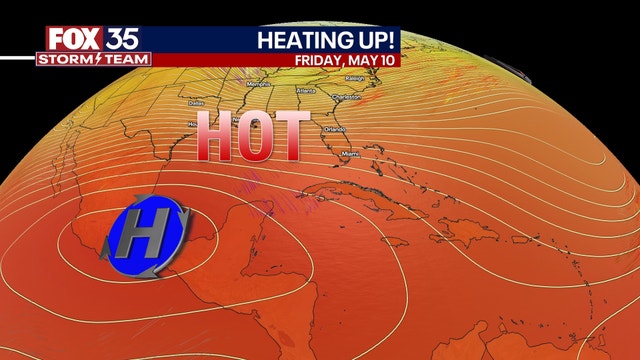 Orlando weather: Pop-up showers possible ahead of near-record heat this week in Central Florida