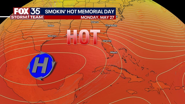 Orlando weather: Central Florida set for scorching temperatures through Memorial Day weekend