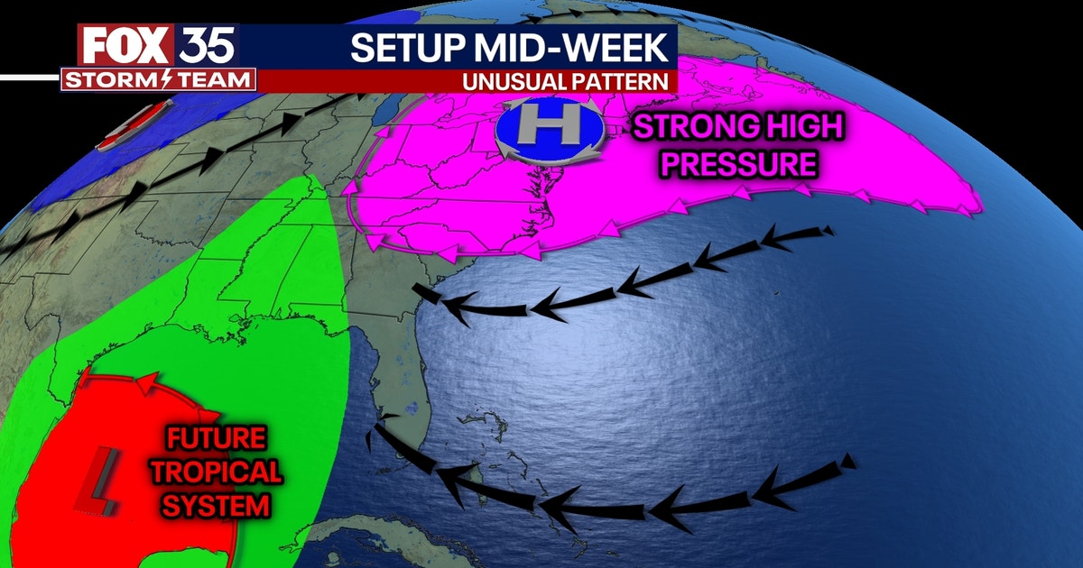 'Rare' disturbance is tracking toward Florida as potential tropical ...