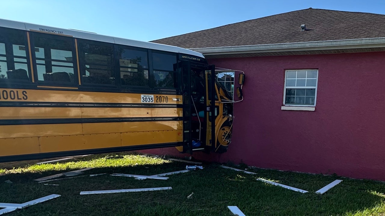 Marion County school bus crashes into house after truck runs stop sign ...