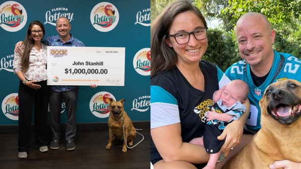 Florida couple wins $1 million lottery prize weeks before baby boy's birth: 'We are over the moon!'