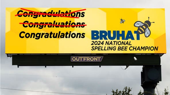 Creative billboards recognize Spelling Bee champion from Tampa Bay area