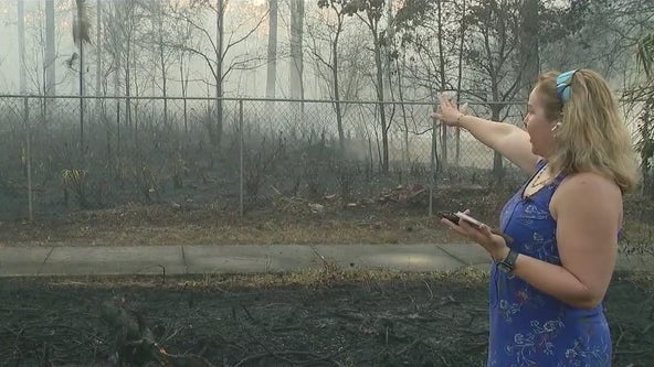 Kissimmee homeowner recounts close call with wildfire: 'A wall of fire'