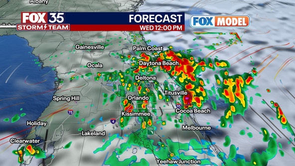 TIMELINE: Tropical disturbance to bring rounds of heavy downpours to Central Florida