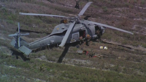 Navy helicopter emergency lands in Volusia County: officials