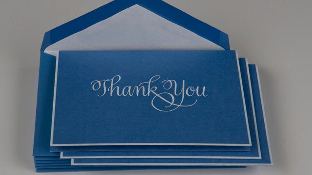 High school class president writes 180 thank-you notes for graduates