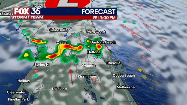 Orlando weather: Waves of rain, wind gusts, rough surf in store for Friday