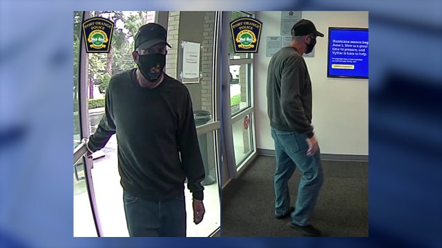 Port Orange police officers seek help in identifying bank robbery suspect