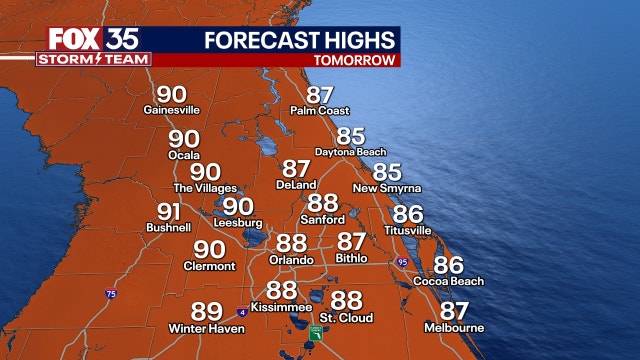 Orlando weather: Mostly sunny, breezy Thursday with scattered showers possible