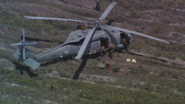Navy helicopter emergency lands in Volusia County: officials