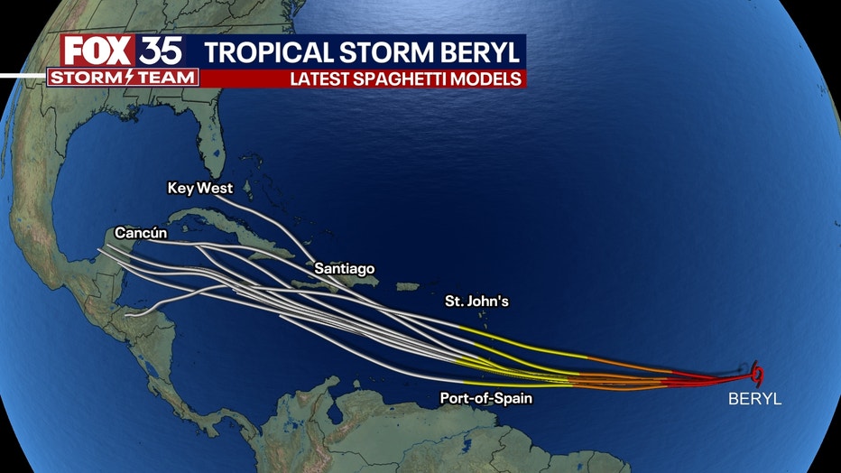 Tropical Storm Beryl Forms In Atlantic Ocean, Likely To Become ...