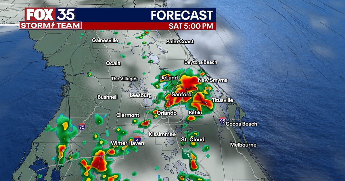 Orlando Weather: High humidity levels with showers and storms possible ...