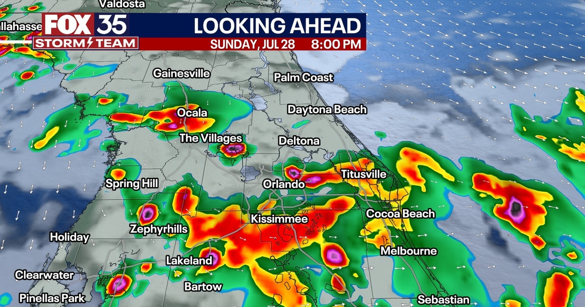 TIMELINE: Humid conditions follow Sunday thunderstorms | FOX 35 Orlando