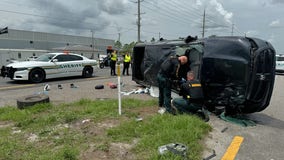 High-speed pursuit involving stolen pickup ends in Polk County crash, deputies say