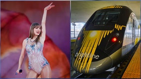 Brightline offering unique sing-along train rides to Taylor Swift's 'The Eras Tour' concert from Orlando