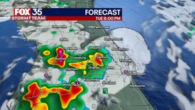 TIMELINE: Thunderstorms popping up across Central Florida could linger into evening