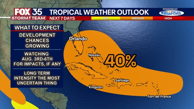 Tropical disturbance in Atlantic now has 40 percent chance of development: NHC