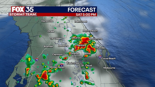 Orlando Weather: High humidity levels with showers and storms possible Saturday afternoon