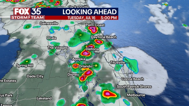 Orlando weather: Scorching heat and afternoon storms return on Tuesday