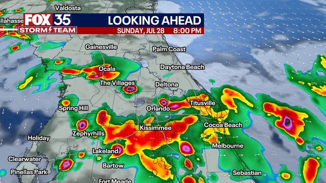 TIMELINE: Humid conditions follow Sunday thunderstorms