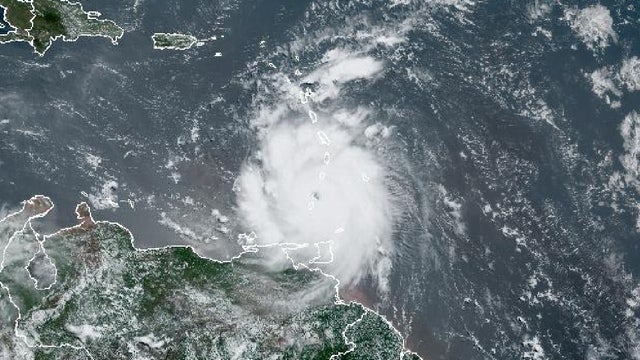 Hurricane Beryl nears Category 5 strength as it pummels across Caribbean islands