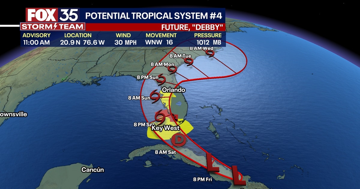 What impacts could Florida see from future Tropical Storm Debby? | FOX ...