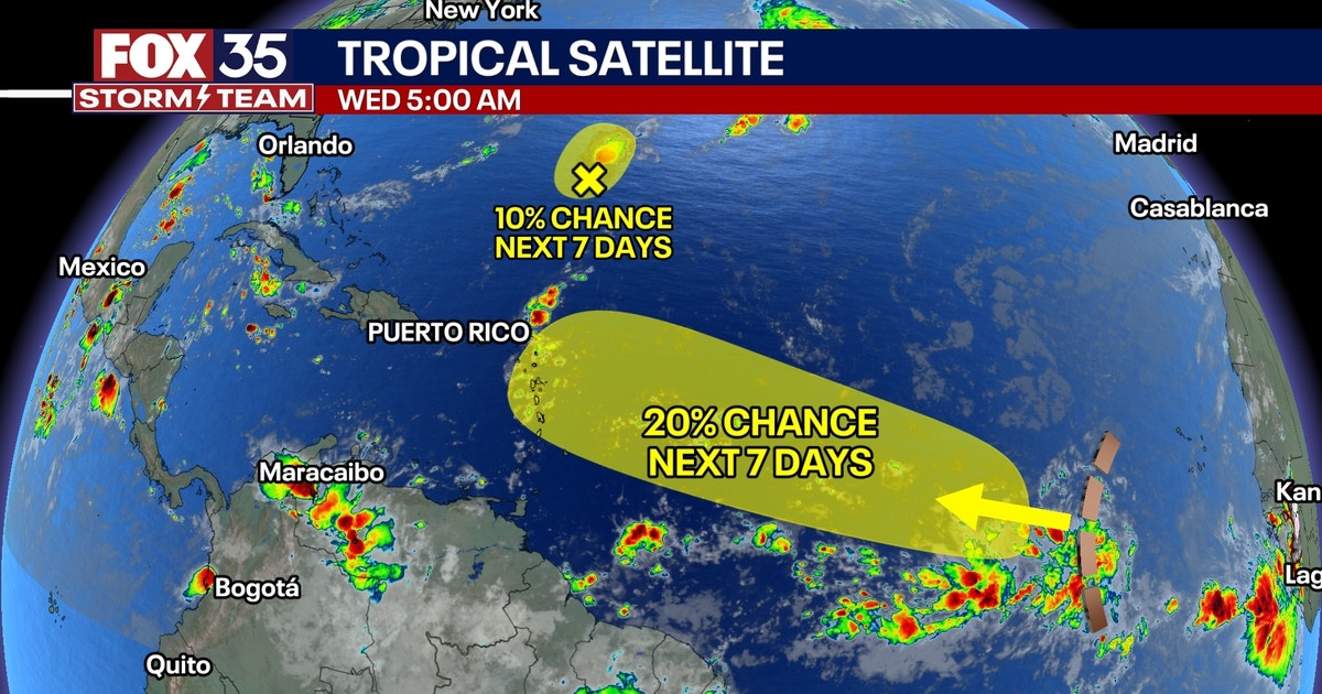 2 tropical disturbances in the Atlantic Ocean being tracked by National ...