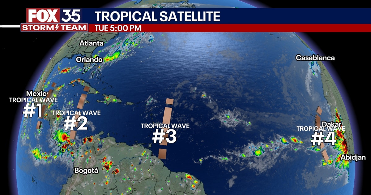 NHC tracking 4 tropical waves in the Atlantic as we near peak of ...