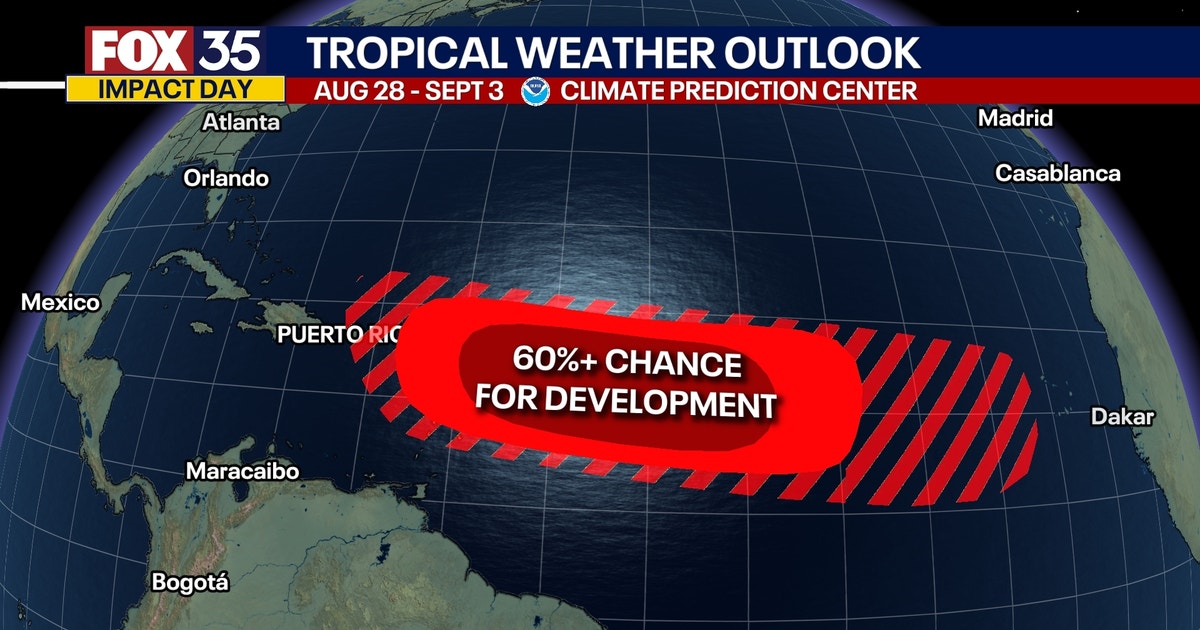 Forecasters tracking tropical wave that has 60% chance for development ...
