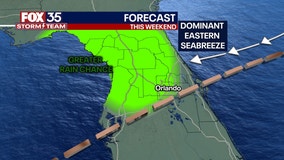 Weekend forecast calls for scattered storms, high humidity across Central Florida